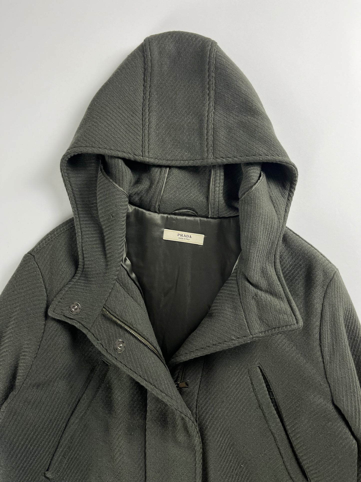 Prada Wool khaki Coat FW 2006 - S