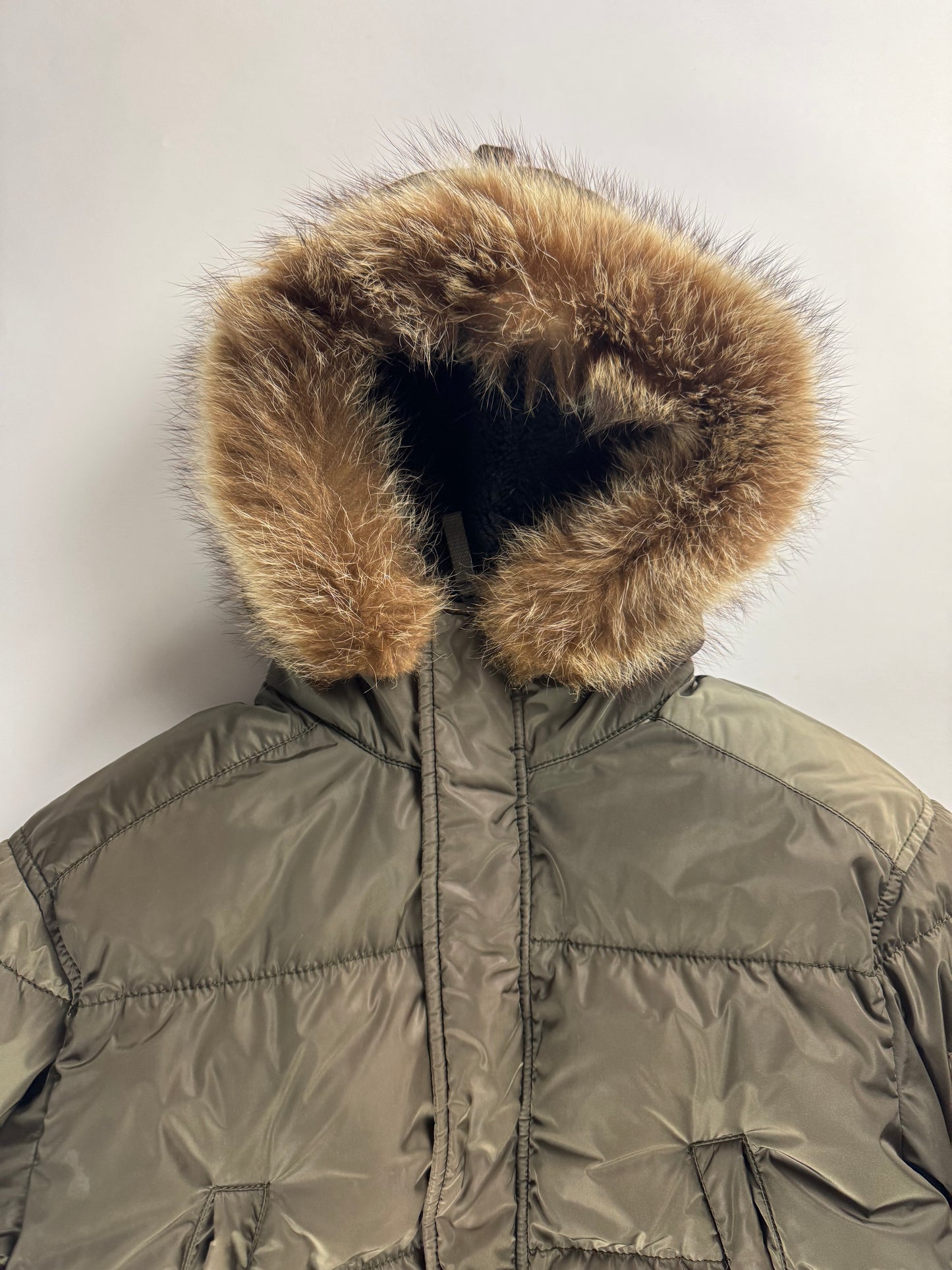 Prada Ski Nylon Puffer Long 3/4 Jacket 2000s - M