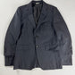 Comme des Garçons Homme Plus Dark Grey Pinstripe Peak Lapel Extended Double Button Cuff Wool Blazer Jacket FW 2019 - S