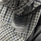 Prada Grey Houndstooth Patch Pockets Wool Oversized Coat FW 2003 - L