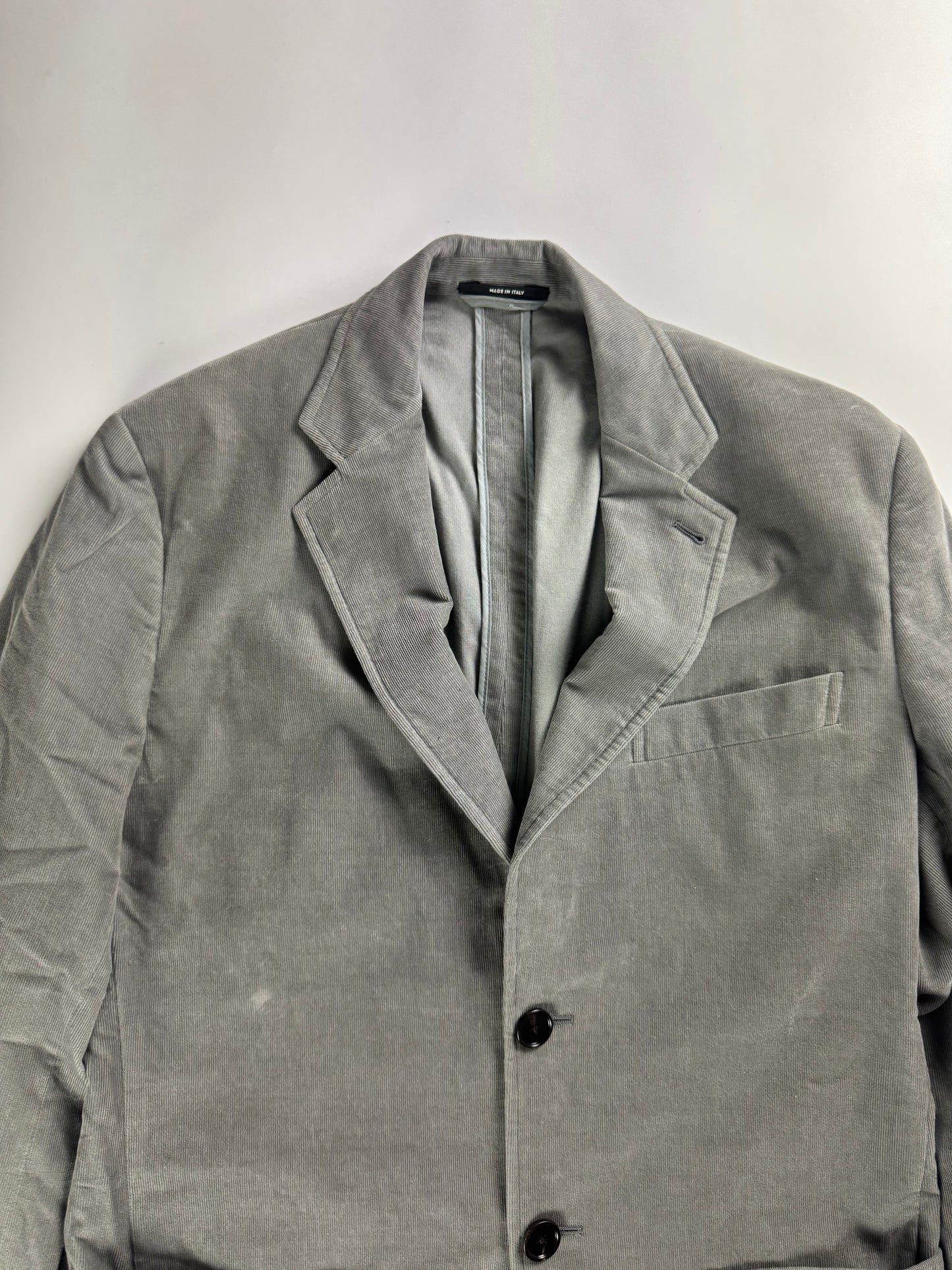 Hermès Sample Grey Tailored Cotton Minimalist Blazer SS 2022 - M