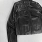 Prada Pure Minimalist Soft Light Moto Jacket Leather FW 2000 - L