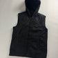 Prada Black Nylon Hooded Vest 2000s - M