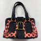 Celine Sample Gold Buckle Pink Leather Black Bag FW 2004 - OS