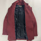 Balenciaga Virgin Wool Burgundy Officer Coat FW 2012 - S
