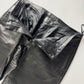 Prada Milano Dark Leather Flare Pants FW 2001 - M