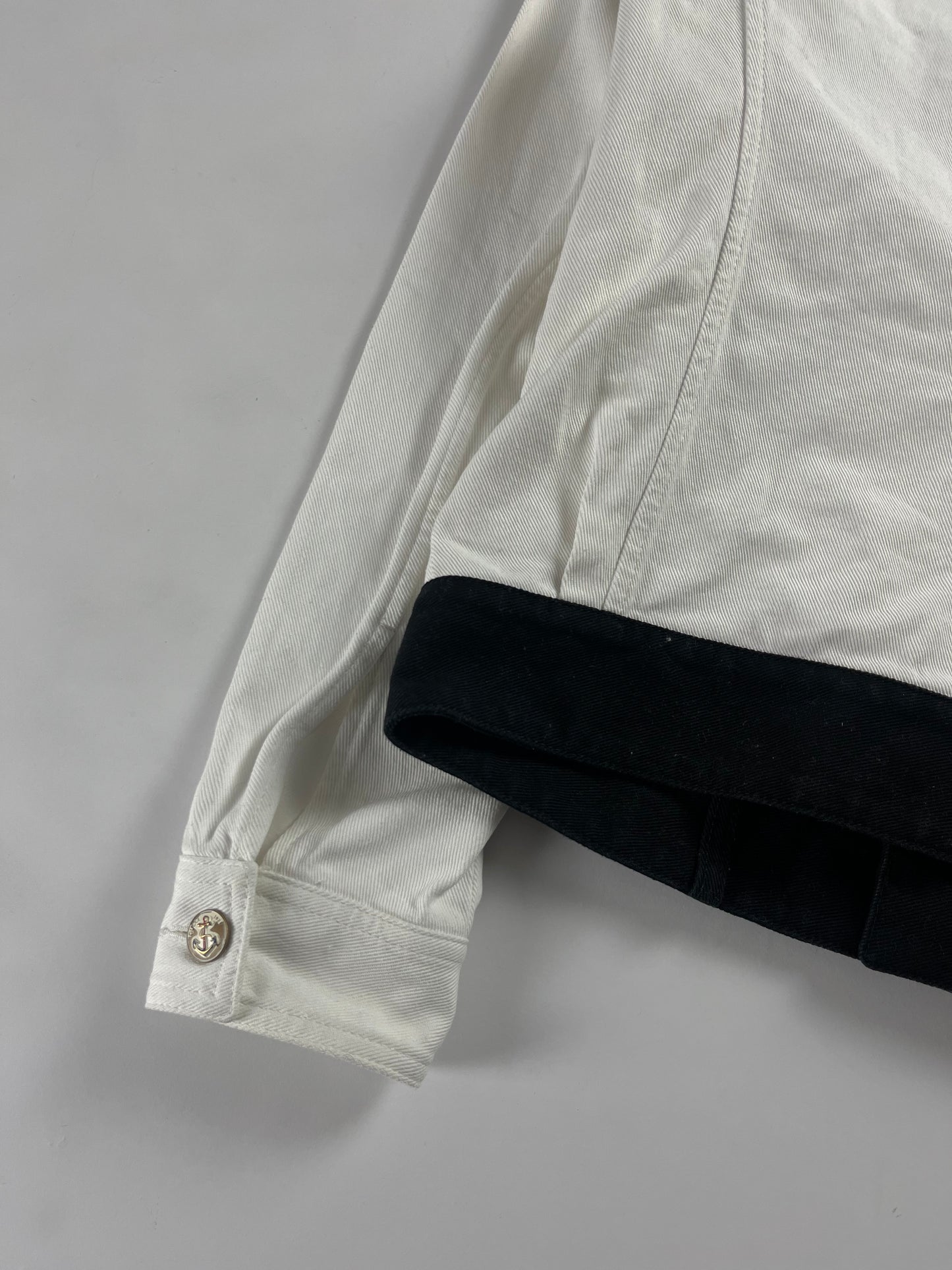 Gucci White Yacht-Club Belted Jacket SS 2015 - S