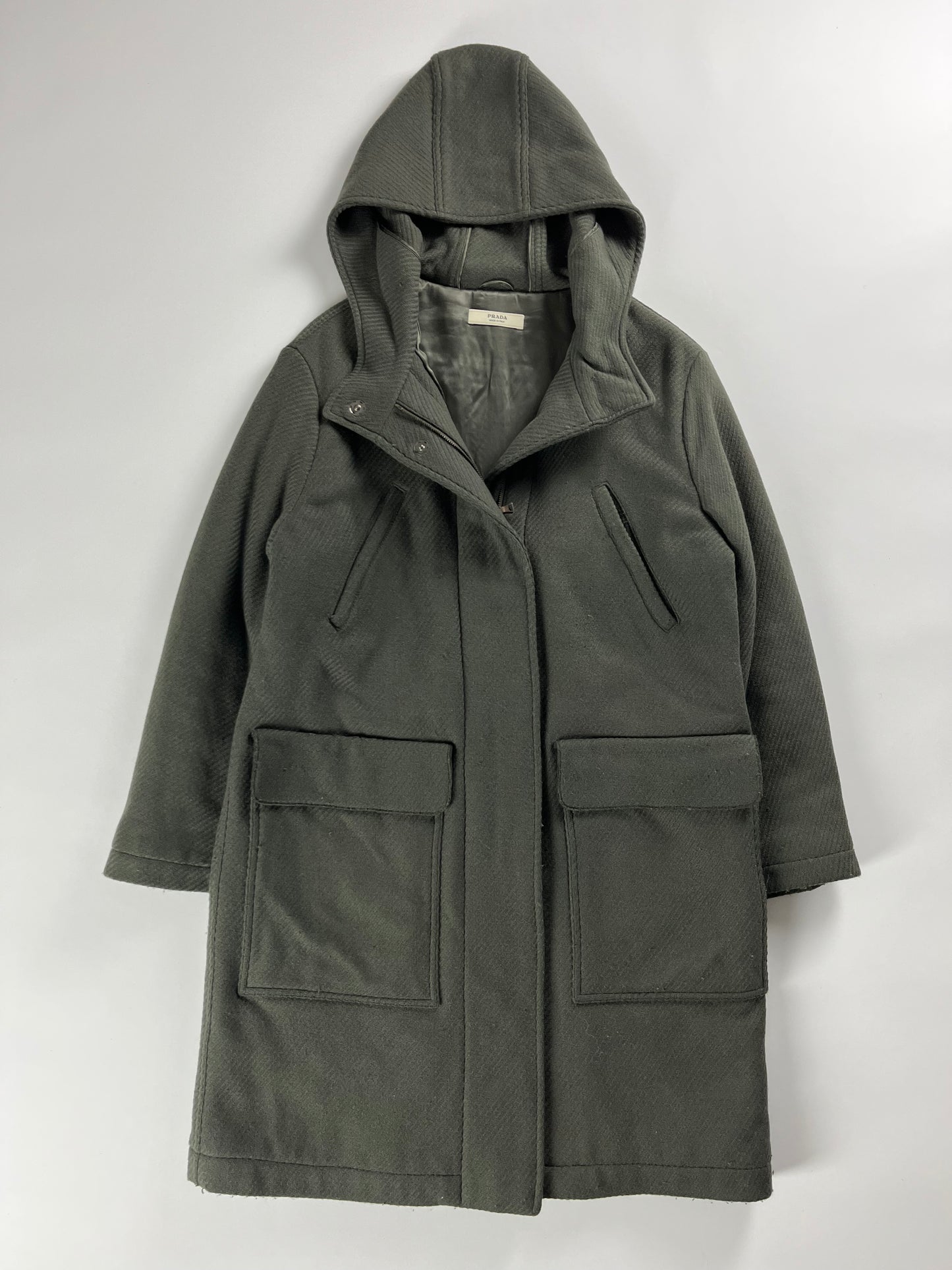 Prada Wool khaki Coat FW 2006 - S