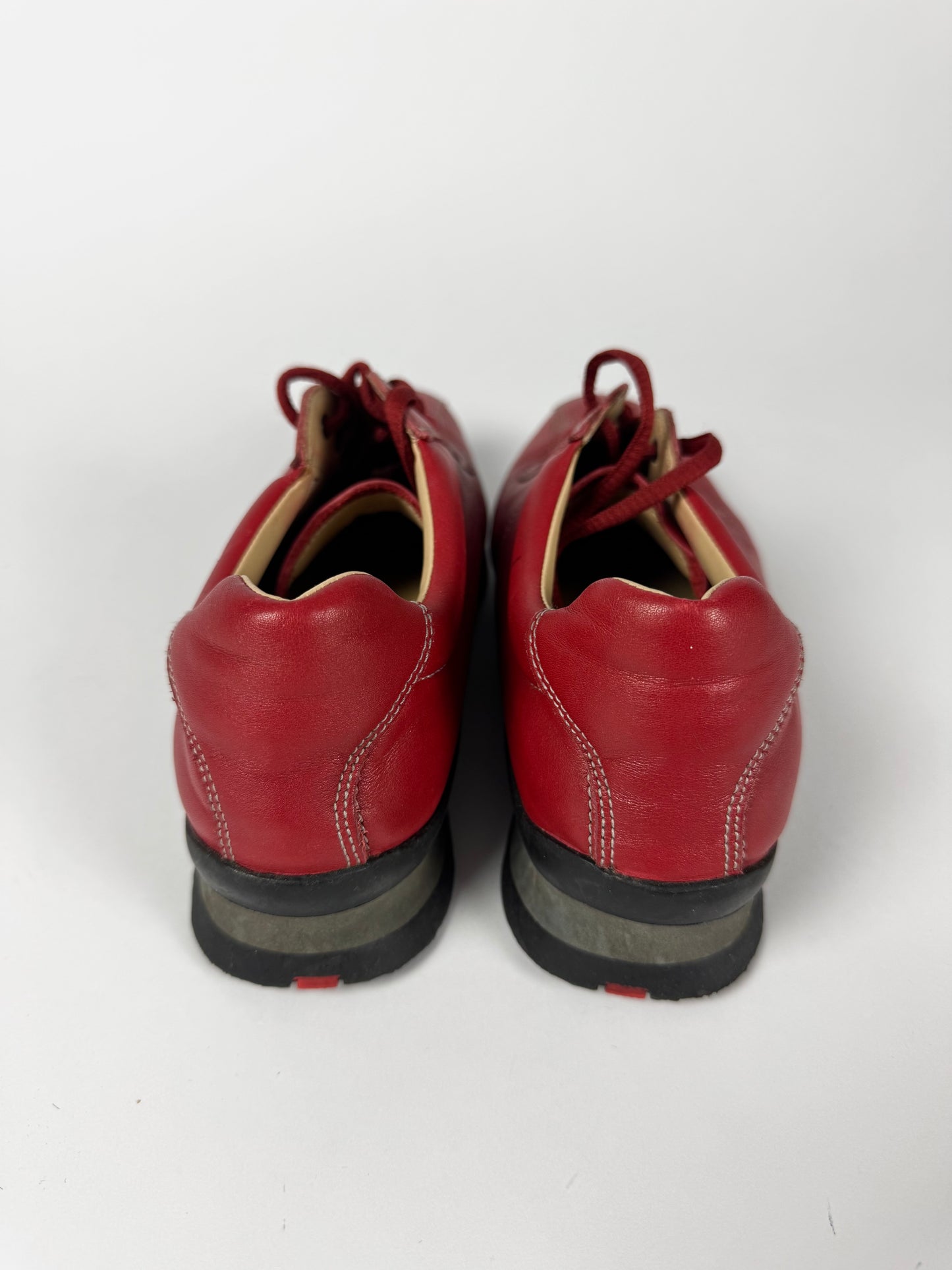 Prada Sport Red Laced Low Trainers 2000s - 39 IT/39,5 EU