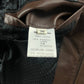 Givenchy Brown Leather Removable Collar Bomber Jacket FW 2006 - L