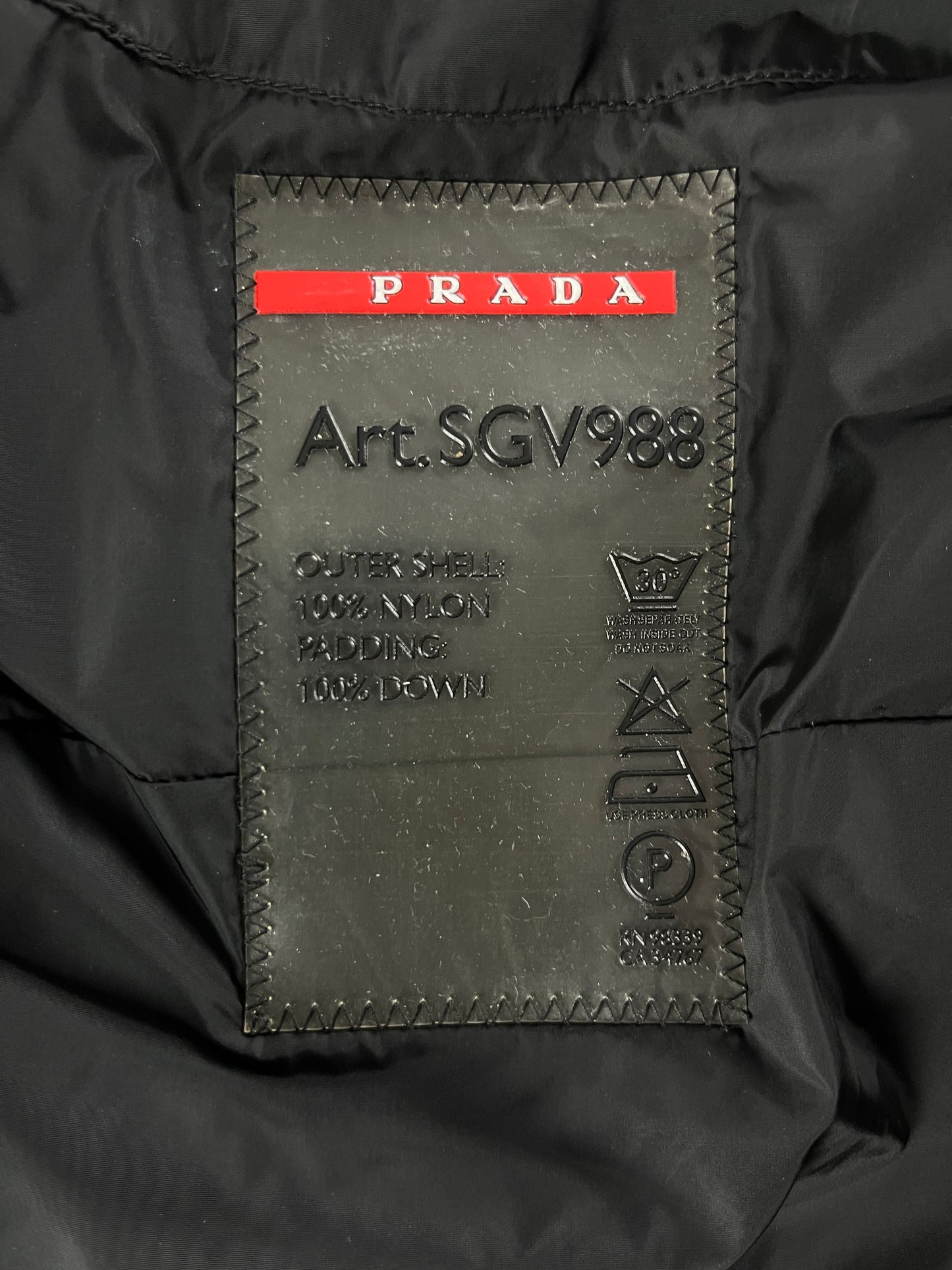 Prada Black Work Nylon Jacket FW 2008 - M