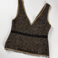 Prada Wool Tweed V Collar Top FW 2000 - M