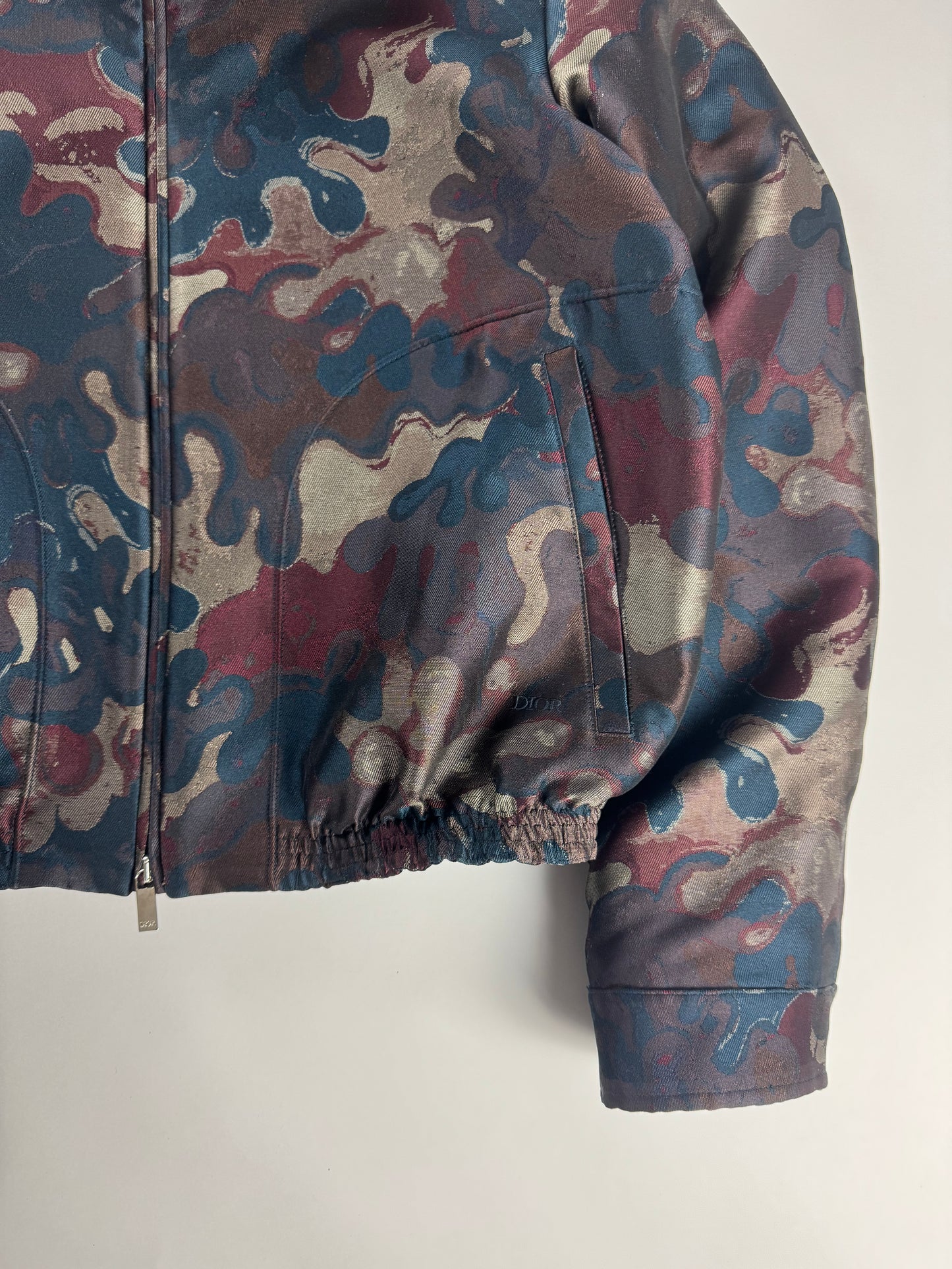 Dior Homme x Peter Doig Camo Double Zip Bomber Jacket FW 2021 - M