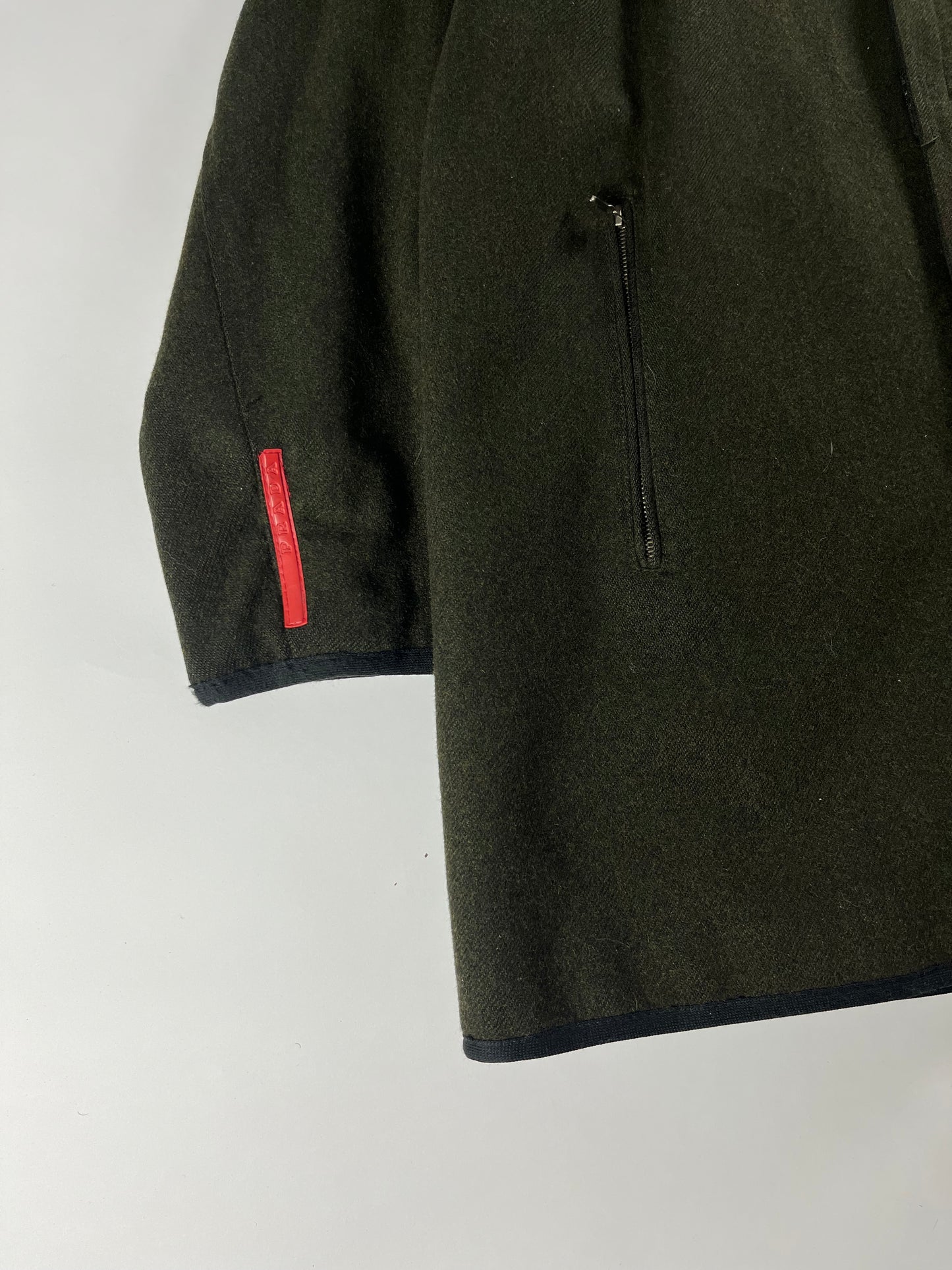 Prada Linea Rossa Wool Hood Jacket FW 1999 - XL