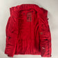Prada Red Padded Removable Hood Vest 2000s - L