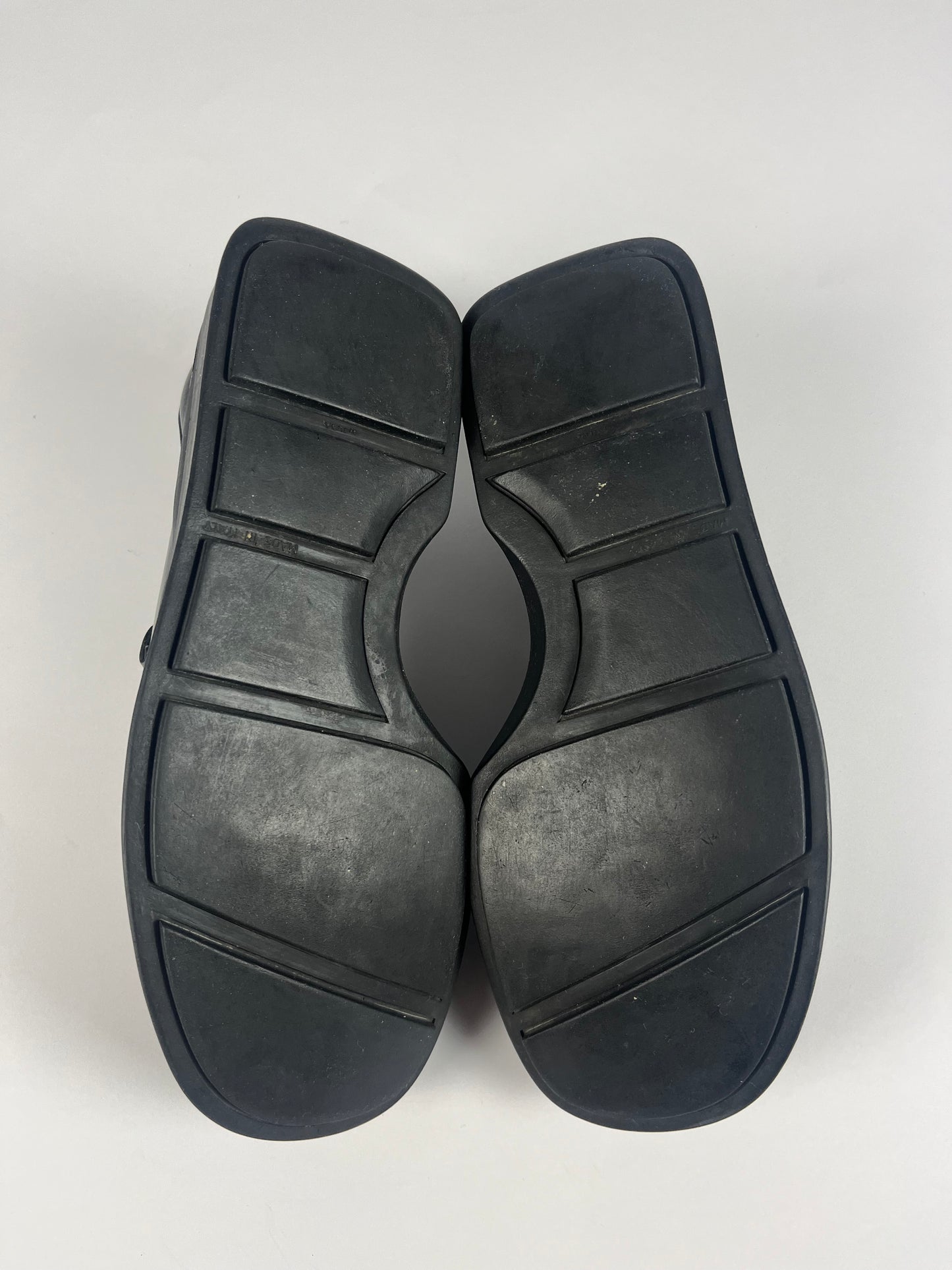 Prada Black Leather Platform Shoes SS 1998 - 41,5 EU