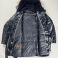 Louis Vuitton Dark Blue Goose Down Belted Parka Fur Hood Coat FW 2012 - XL
