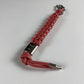 Louis Vuitton Kim Jones Braided Leather Key Holder Strap Pink Rose Silver Hardware 2010s - OS