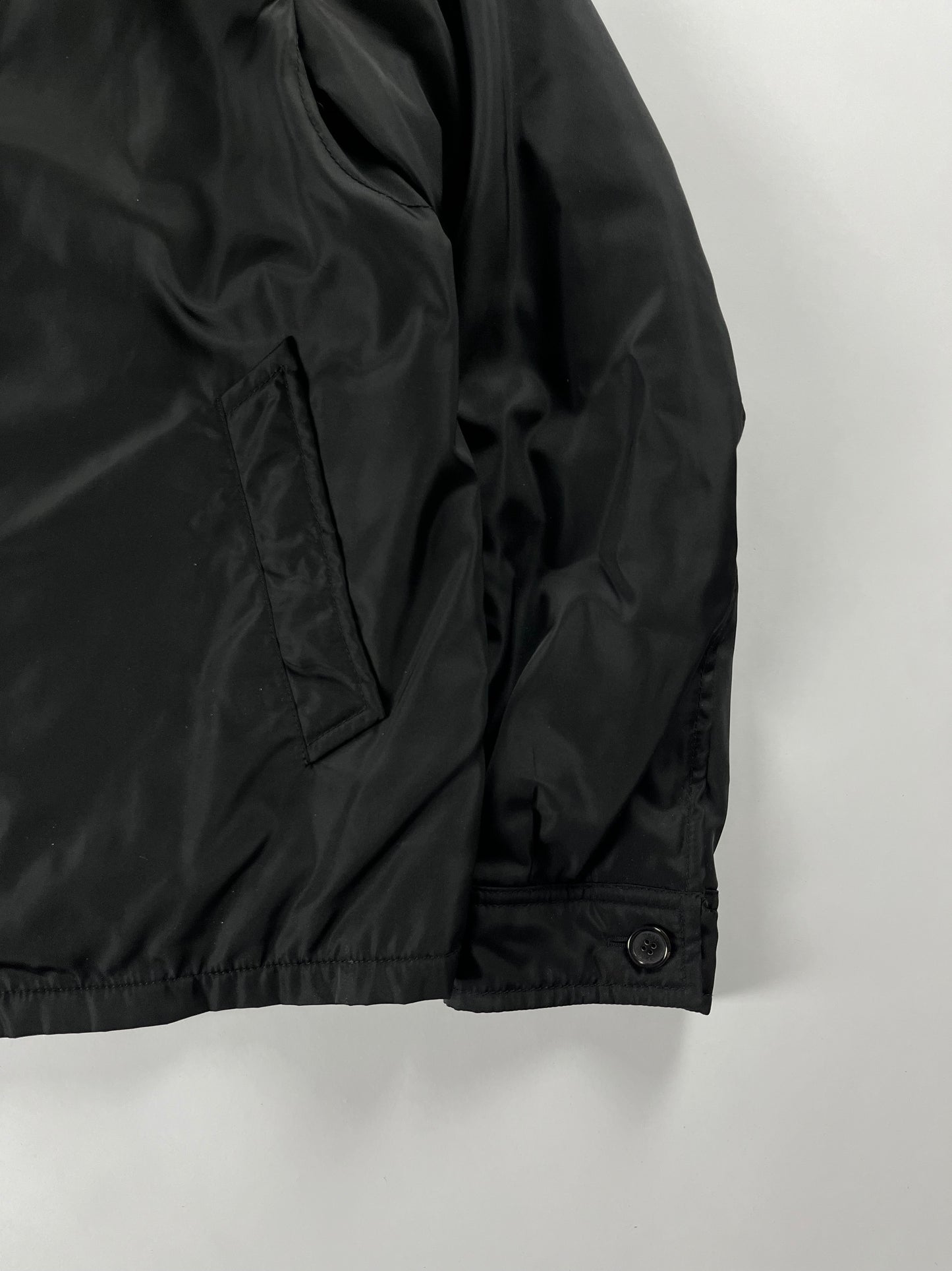 Prada Minimalist Double Zip Nylon Jacket 2000s - L