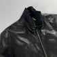 Prada Black Leather Bomber Jacket - L