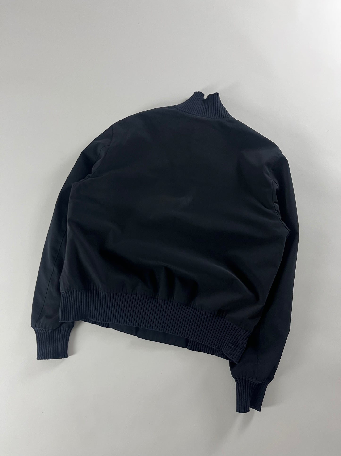 Prada Minimalist Navy Bomber Jacket FW 2000 - L