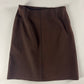 Prada Brown Elegant Cropped Belted Jacket Skirt Set FW 1996 - S