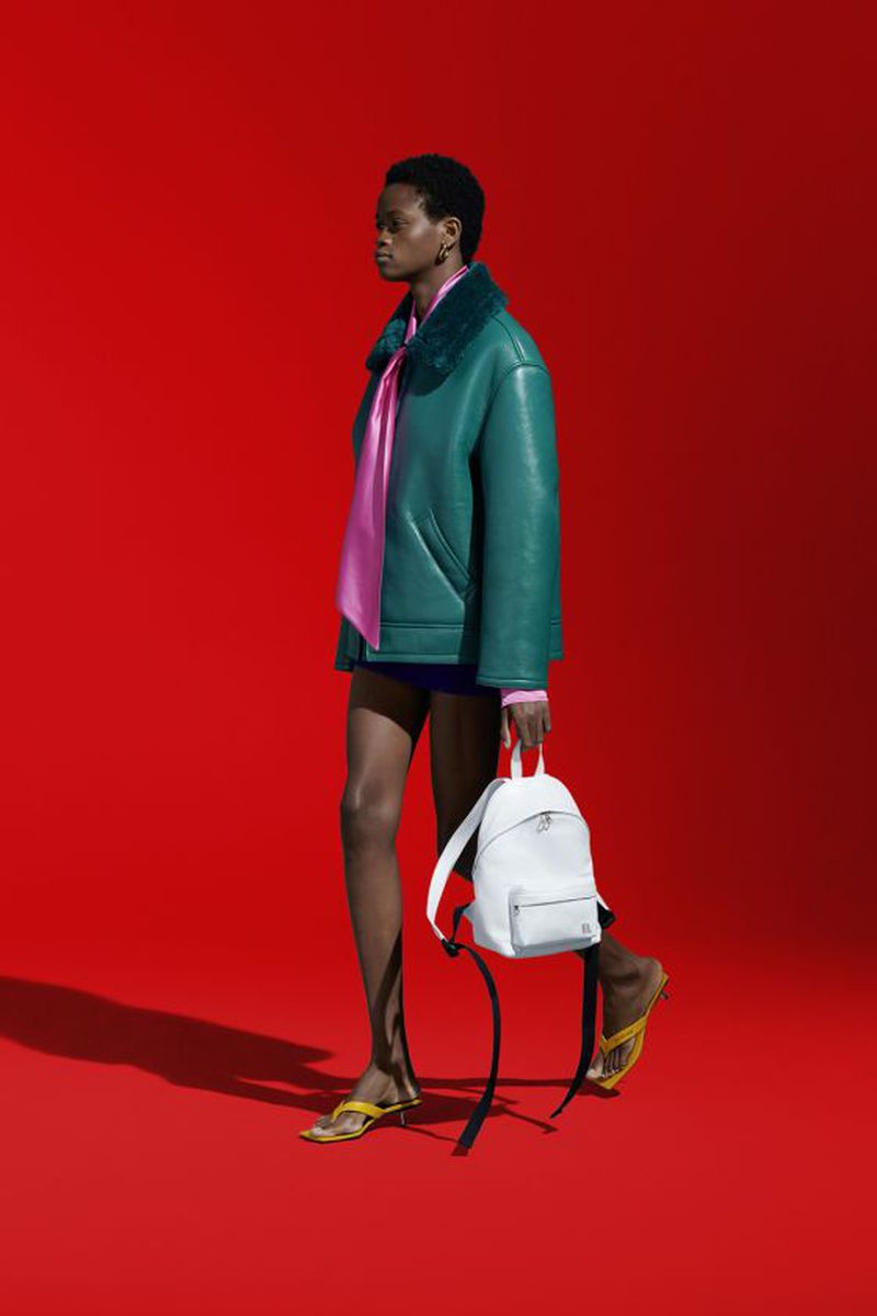 Balenciaga Sample Green Shearling Aviator Bomber Jacket FW 2019 - M