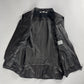 Yves Saint Laurent Double Side Zipper Dark Leather Vest 2010s - XS