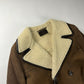 Prada Premium Leather Double Breasted Shearling Coat FW 2005 - M