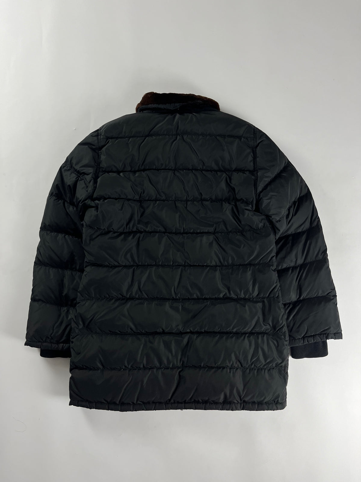 Prada Converted Hooded Fur Collar Long Puffer Jacket FW 1998 - L