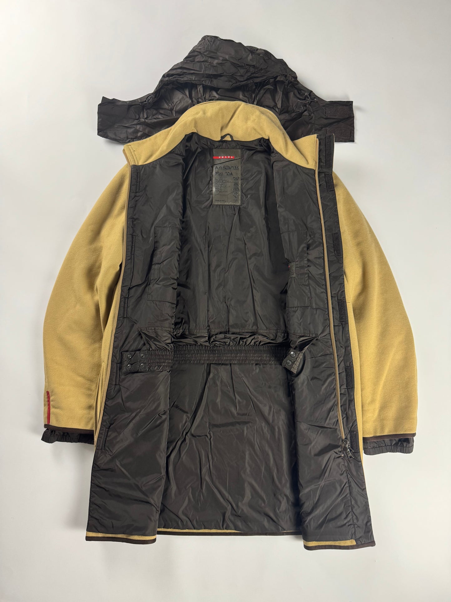 Prada Linea Rossa Camel Wool Coat FW 1999 - L