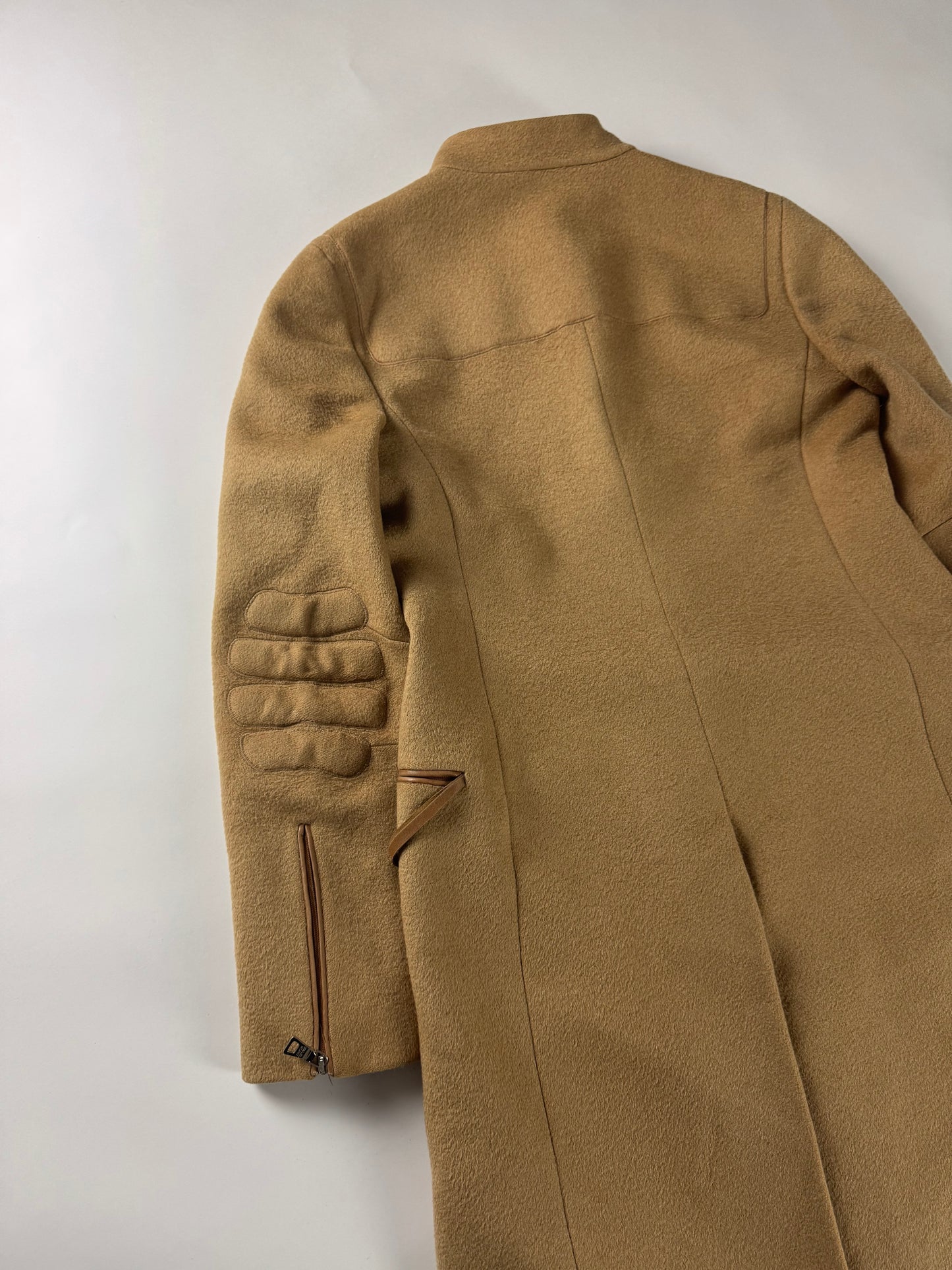 Prada Camel Wool Padded Elbows Coat FW 1999 - S
