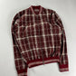 Hermès Bordeaux Plaid Check Bomber Jacket SS 2018 - S