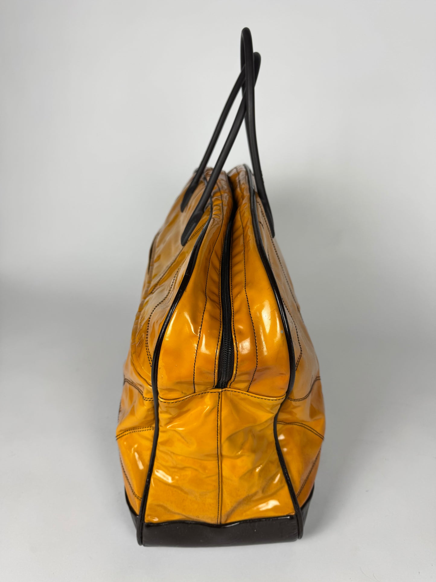 Miu Miu Bowling Oversize Patent Leather Bag 2000s - OS