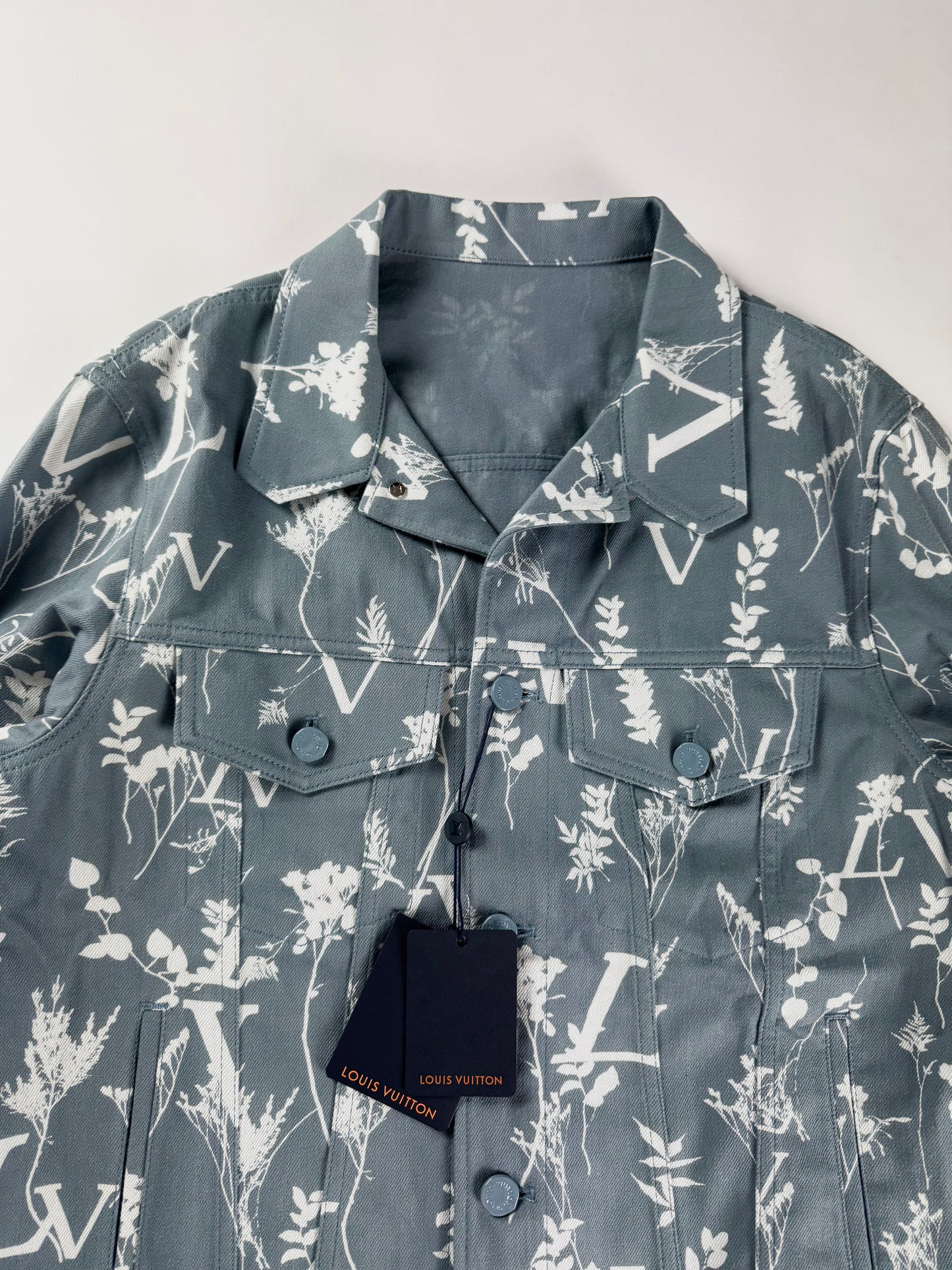 Louis Vuitton Blue Leaf Cotton Trucker Jacket FW 2022 - M