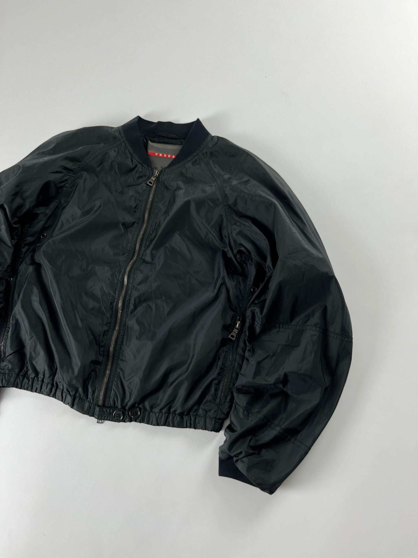 Prada Light Nylon Bomber Jacket 2000s - XS