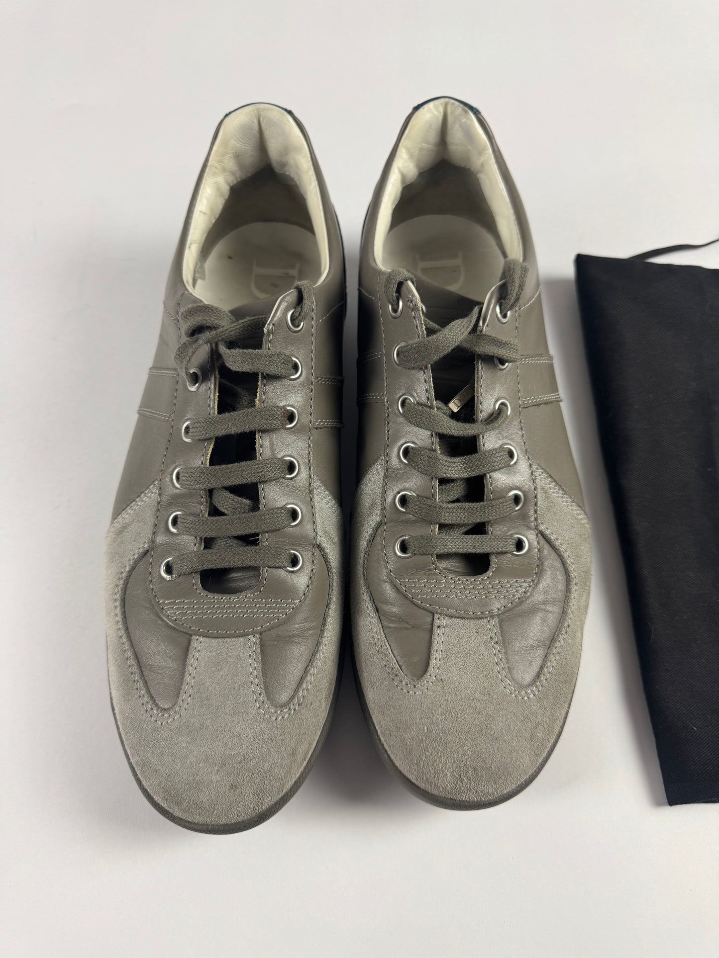 Dior Homme Hedi Slimane B01 Grey Suede Low Trainers FW 2004 - 43,5 EU