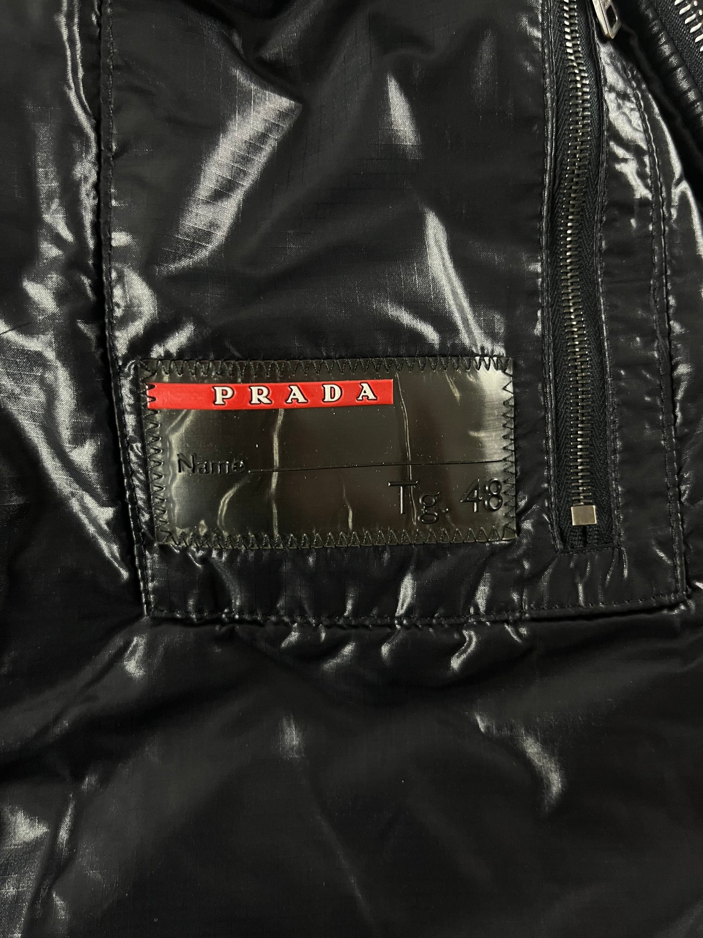 Prada Linea Rossa Black Nylon Astro jacket FW 2008 - M