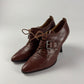 Hermès Oxford Lace Up Heels Leather Pumps 2010s - 35,5 EU