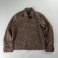 Prada Brown Nylon Double Zipper Trucker Jacket 2000s - L