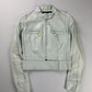 Louis Vuitton Unfinished Sample Celeste Perfecto Leather Jacket Resort 2016 - XS
