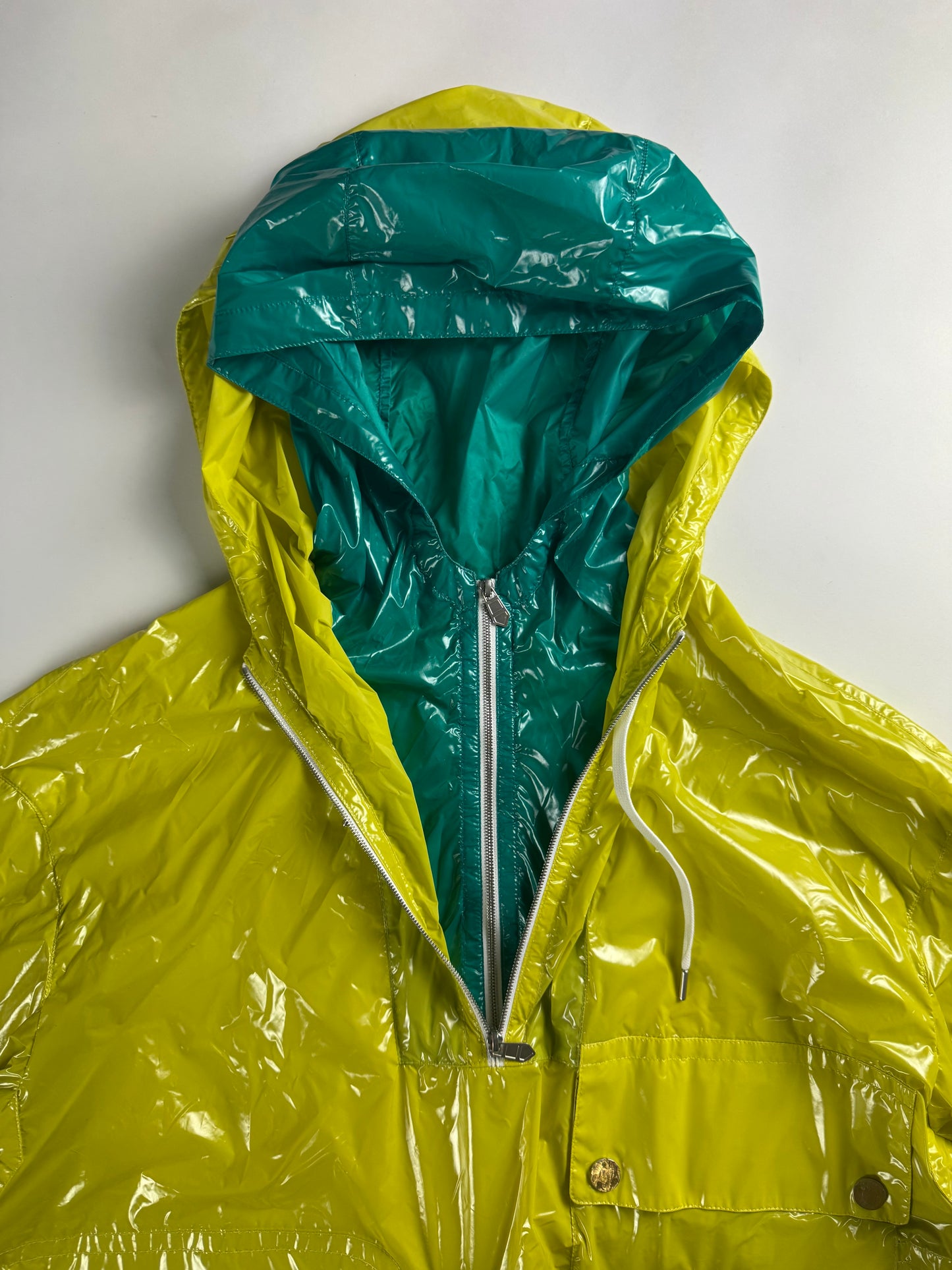 Hermès Sample Fluo Glass Double Layer Parka Jacket SS 2023 - M