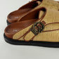 Dior x Denim Tears Sample Peace Sign Buckle Oblique Brown Mules FW 2023 - 44 EU