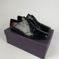 Prada Black Leather Derby SS 2000 - 44 EU