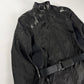 Prada Leather Shoulder Detail Strapped Belted Nylon Hooded Coat FW 1999 - S