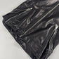 Yves Saint Laurent Double Side Zipper Dark Leather Vest 2010s - XS
