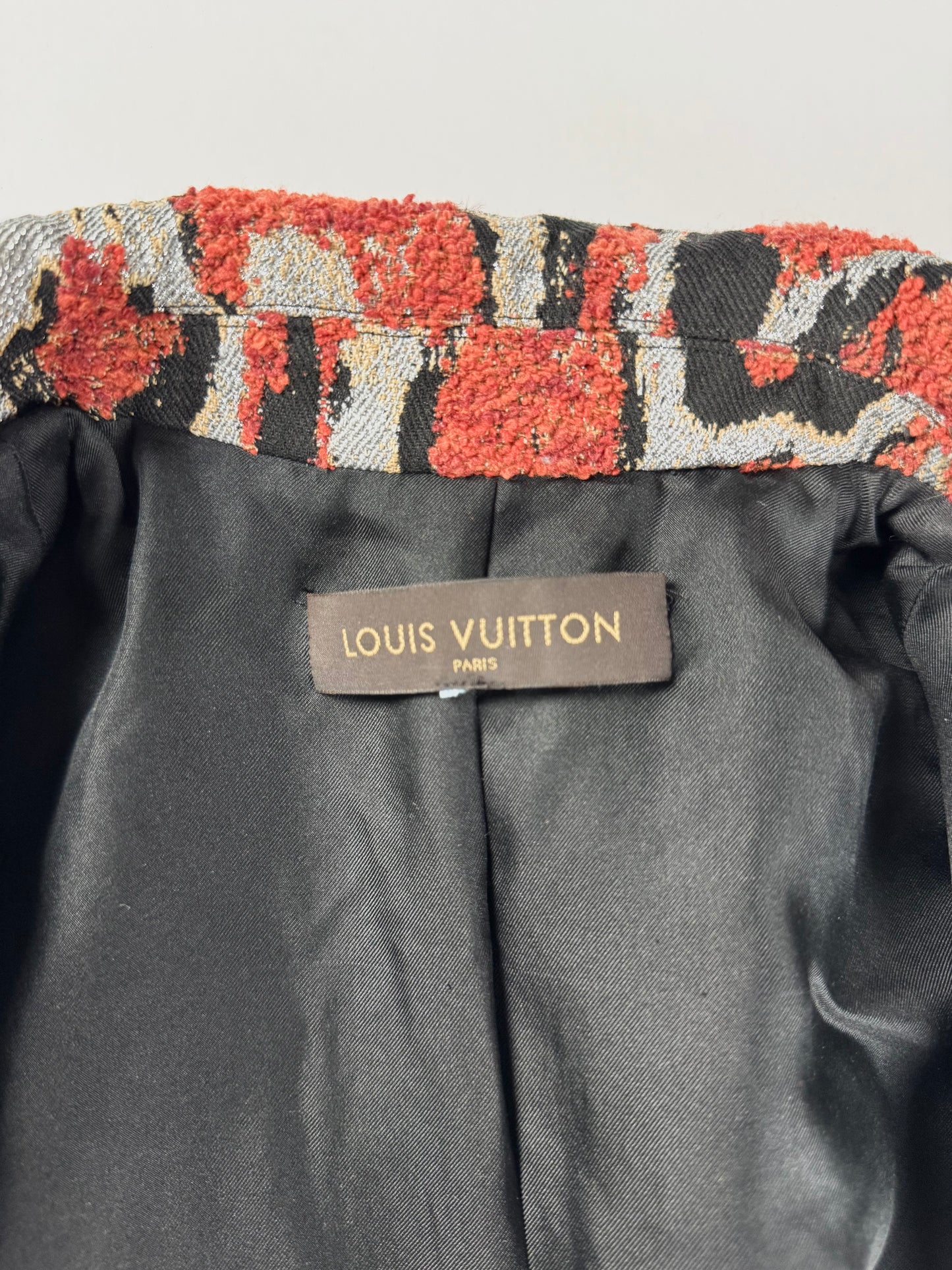 Louis Vuitton Sample Tribal Leopard Textured Print Jacket Resort 2018 - S
