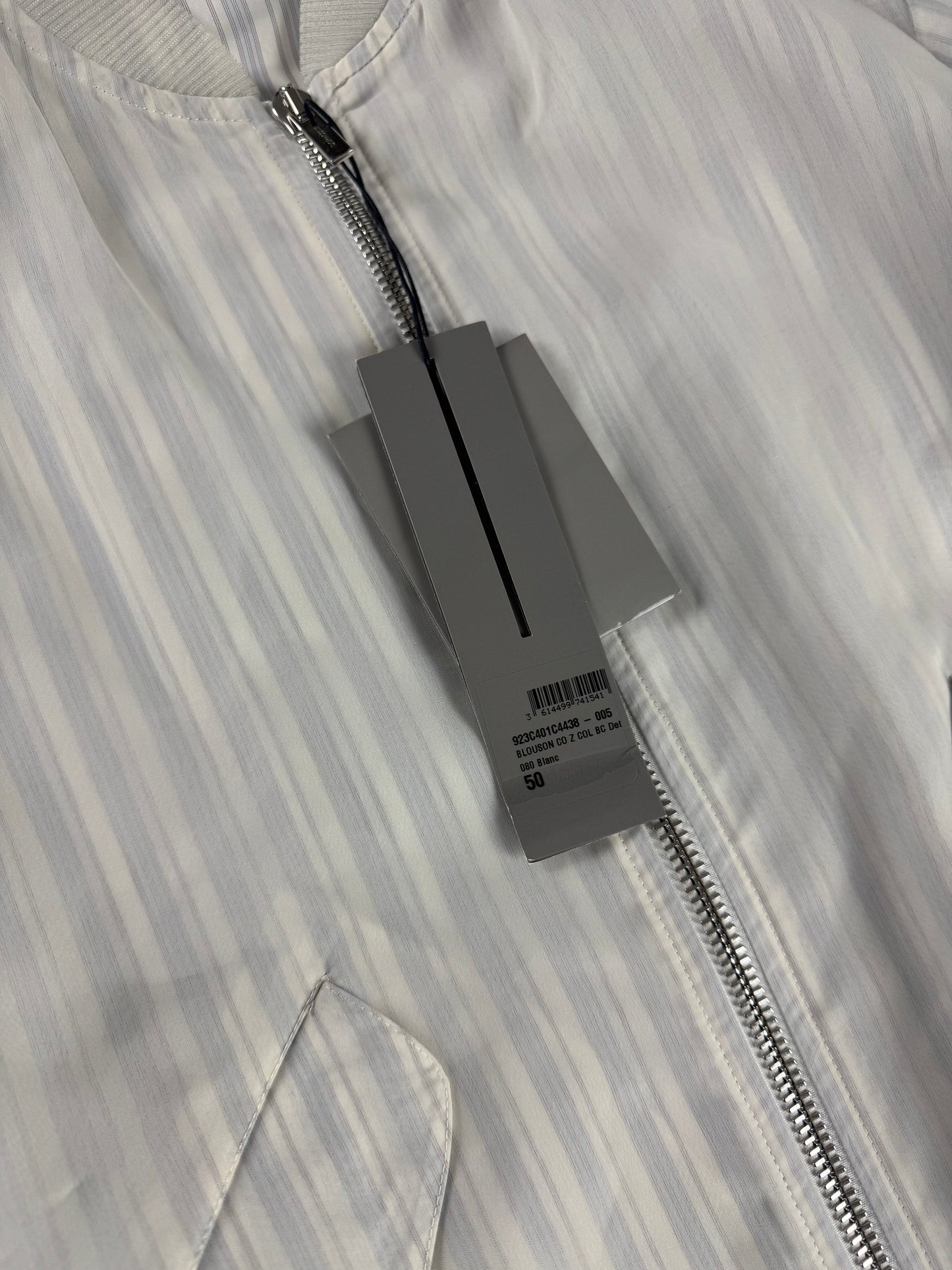 Dior Homme Kim Jones Striped Silk Organza Bomber Jacket SS 2019 - M