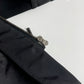 Prada Black Hooded Button Front Parka Coat 2000s - S