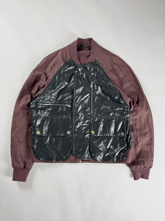 Hermès Sample Reversible Lacquered Nylon Prune Canvas Jacket SS 2022 - M